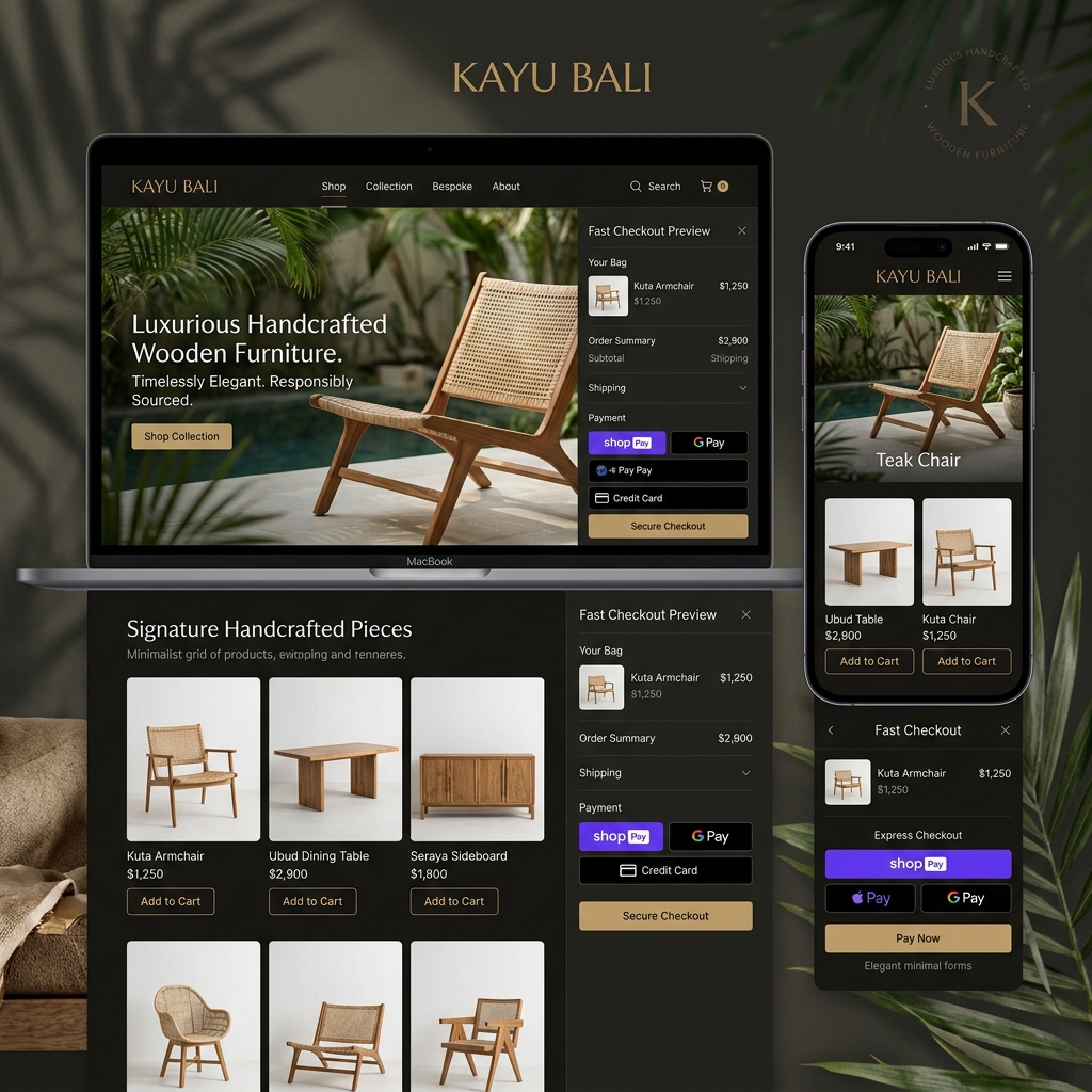 Kayu Bali Shopify E-Commerce Store